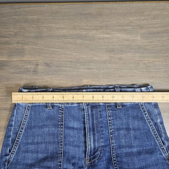 J. Jill Denim Jeans Pants Womens 6R Blue High Rise Straight Leg Raw Hem Casual - Picture 7 of 9